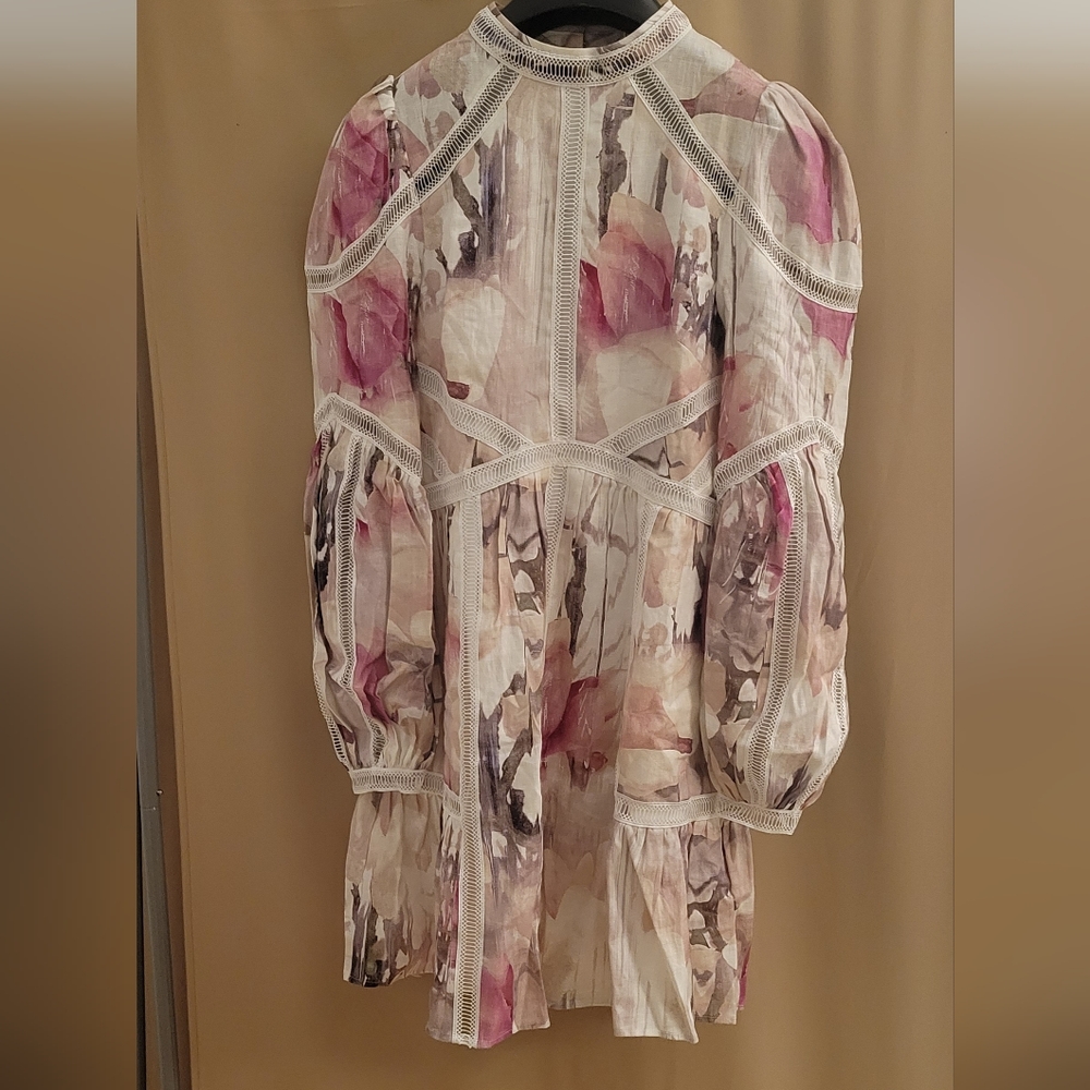 Fleurz Linen Mini Dress